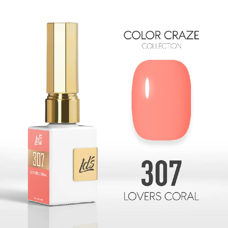 nail polish gutter saw-LDS Color Craze Gel Nail Polish - 307 Lovers Coral - 0.5oz