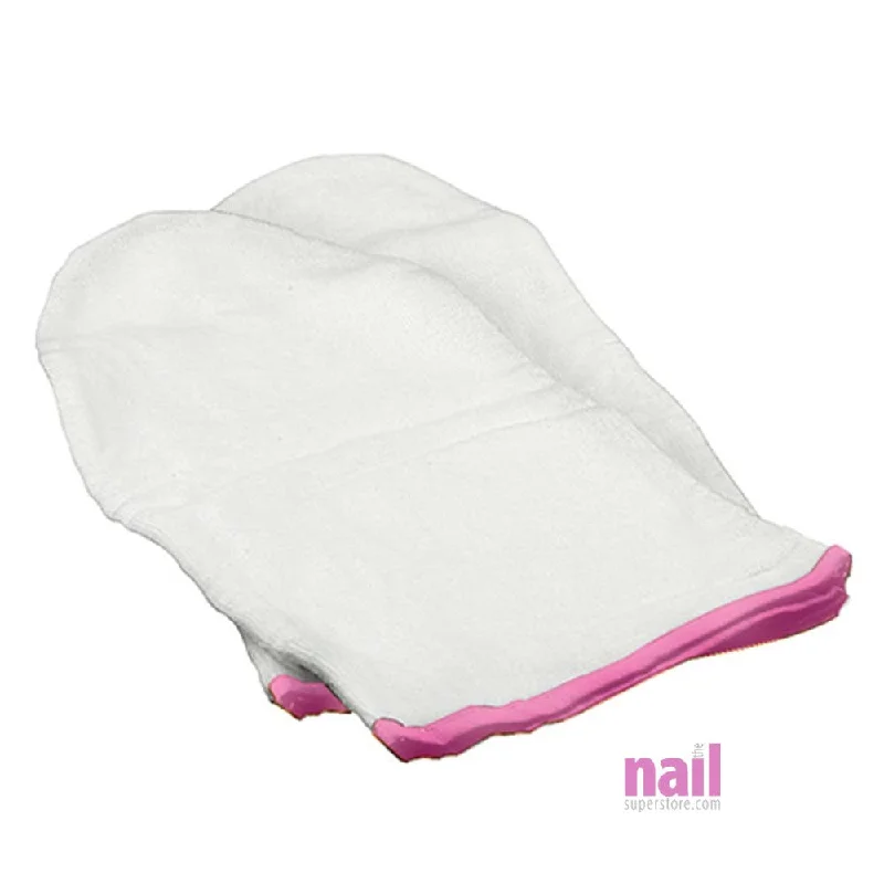 best nail repair products-Terry Cloth Mitts | Holds Heat for Deep Moisturizer Manicure - Pair