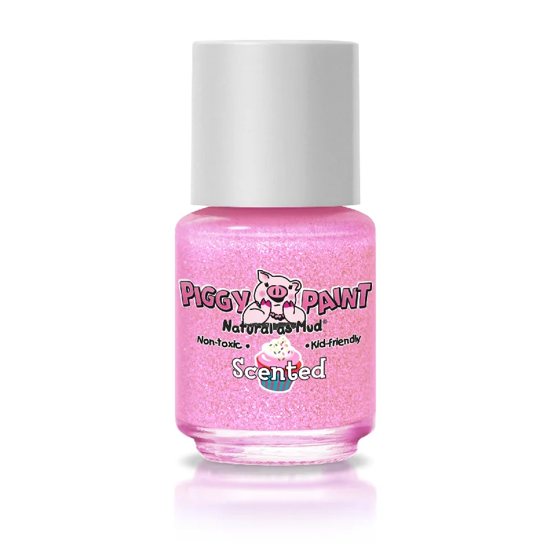 nail polish dew sketch-Cupcake Cutie - Scented Glitter Light Pink