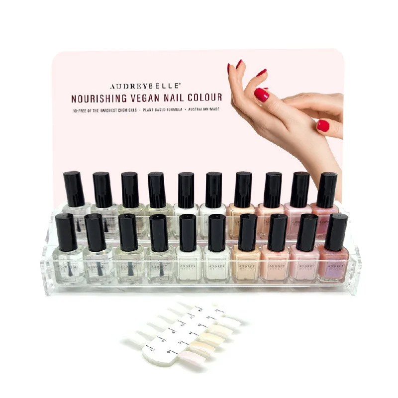 nail polish velvet ribbon-Audrey Belle French Collection - 20 Pieces - Including Free counter display