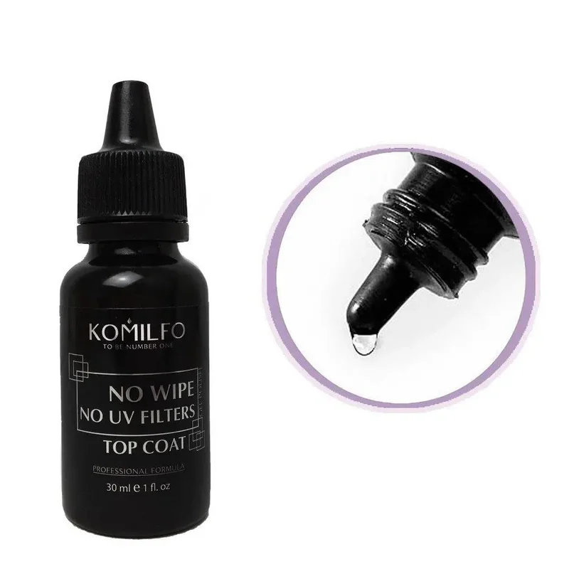 nail repair for lifting nails-Komilfo Top No Filters (No wipe)