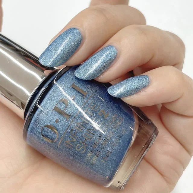 nail repair with nail fortifier-D - OPI ISL LA08 ANGELS FLIGHT TO STARRY NIGHTS