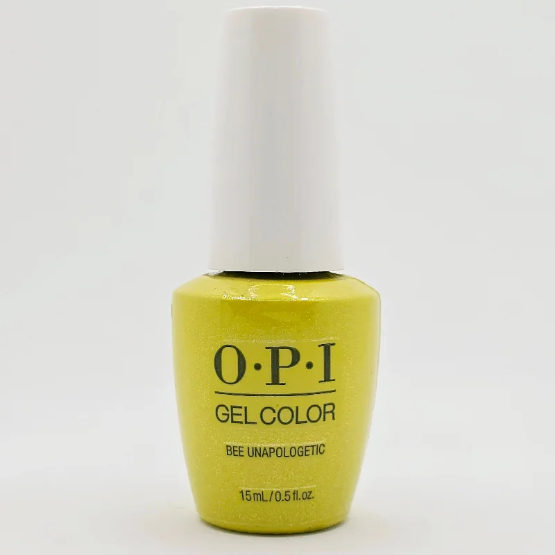 nail repair with nail enhancer-OPI GEL COLOUR GC B010 BEE UNAPOLOGETIC