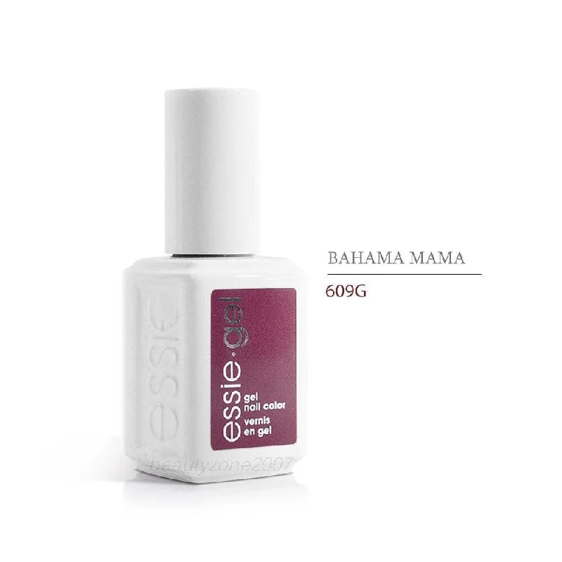 nail polish spire scroll-Essie Gel 0609G Bahama Mama