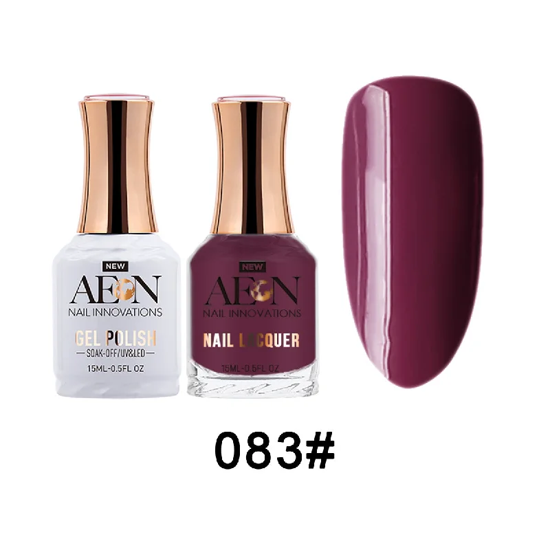 nail polish wall globe-Aeon Gel & Lacquer - Black Cherry  - #83