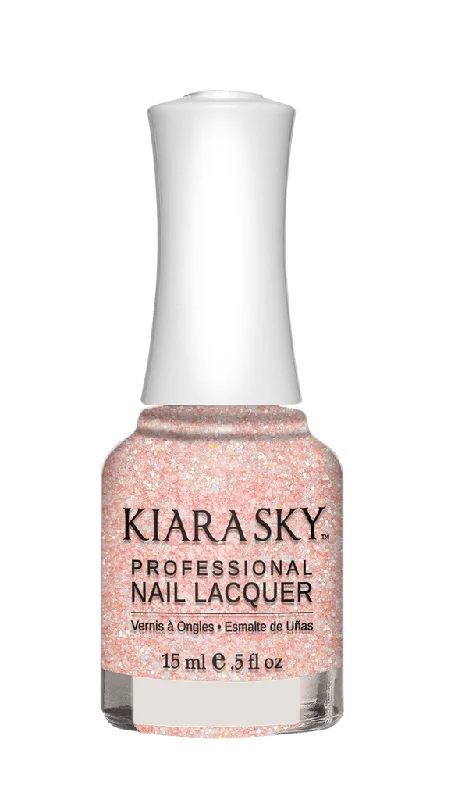 nail polish bay lodge-Kiara Sky Nail Lacquer - N496 Pink Of Sparkle