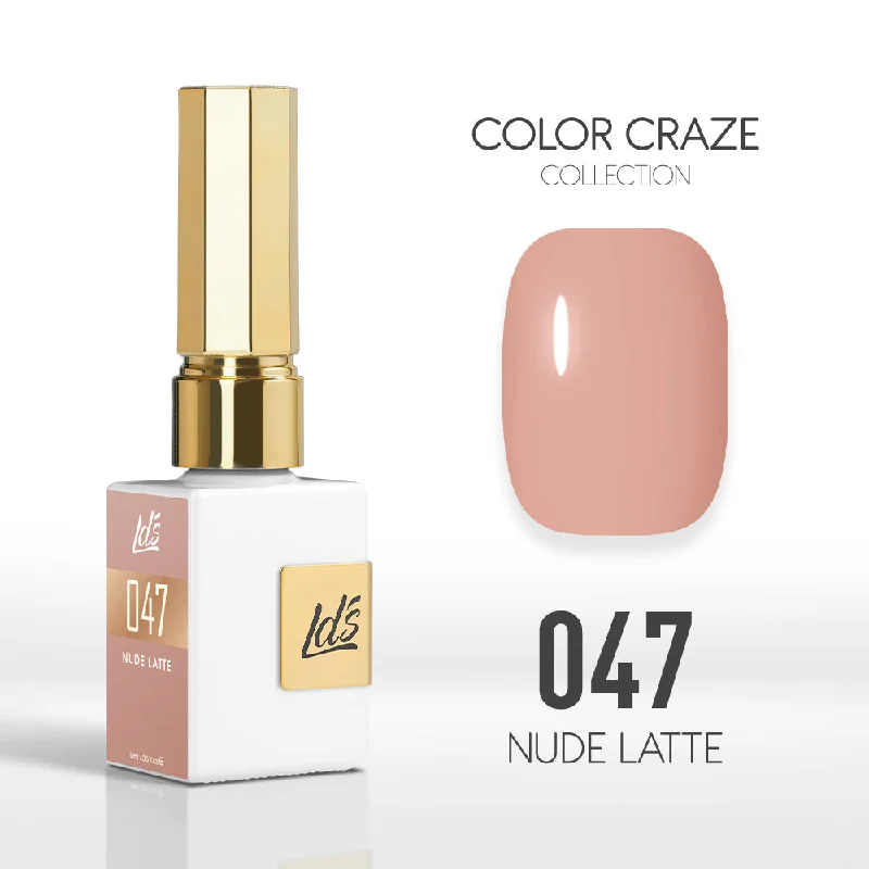 nail polish drizzle beam-LDS Color Craze Gel Nail Polish - 047 Nude Latte - 0.5oz