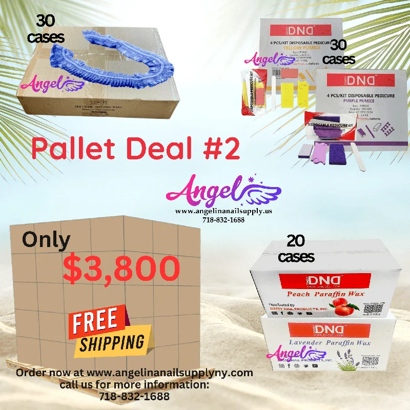 nail polish moat chart-Pallet Deal #2 Angel Mix Products: Blue Liner, Pedicure Kit, Paraffin Wax