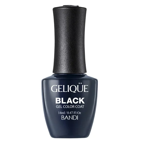 nail polish tassel stamp-Gelique - GF470 Navy Black