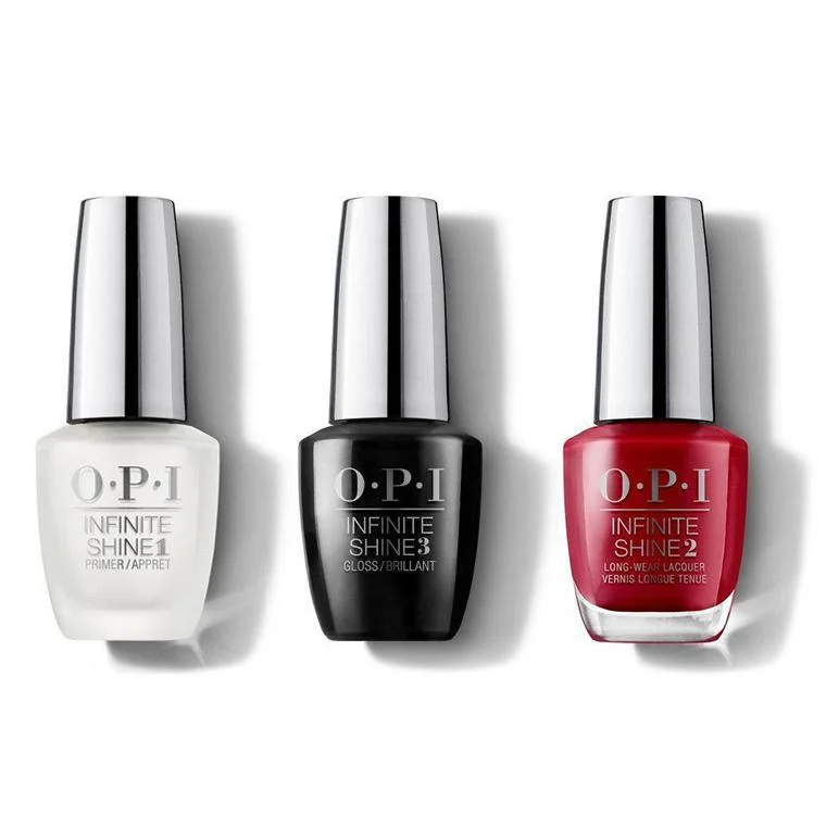 nail polish shawl linen-OPI - Infinite Shine Combo - Base, Top & Tell Me About It Stud 0.5 oz - #ISLG51