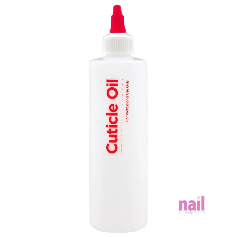 nail repair for nail damage-Cuticle Oil Empty Bottle | With Twist Cap - 8 oz