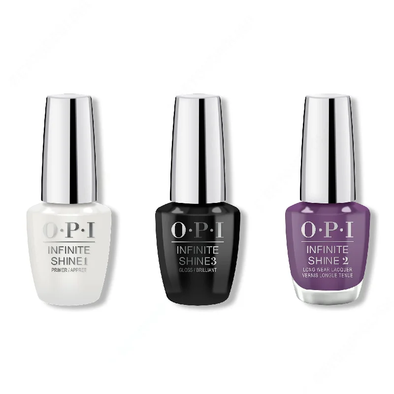 nail polish wax ruffle-OPI - Infinite Shine Combo - Base, Top & Grandma Kissed a Gaucho 0.5 oz - #ISLP35