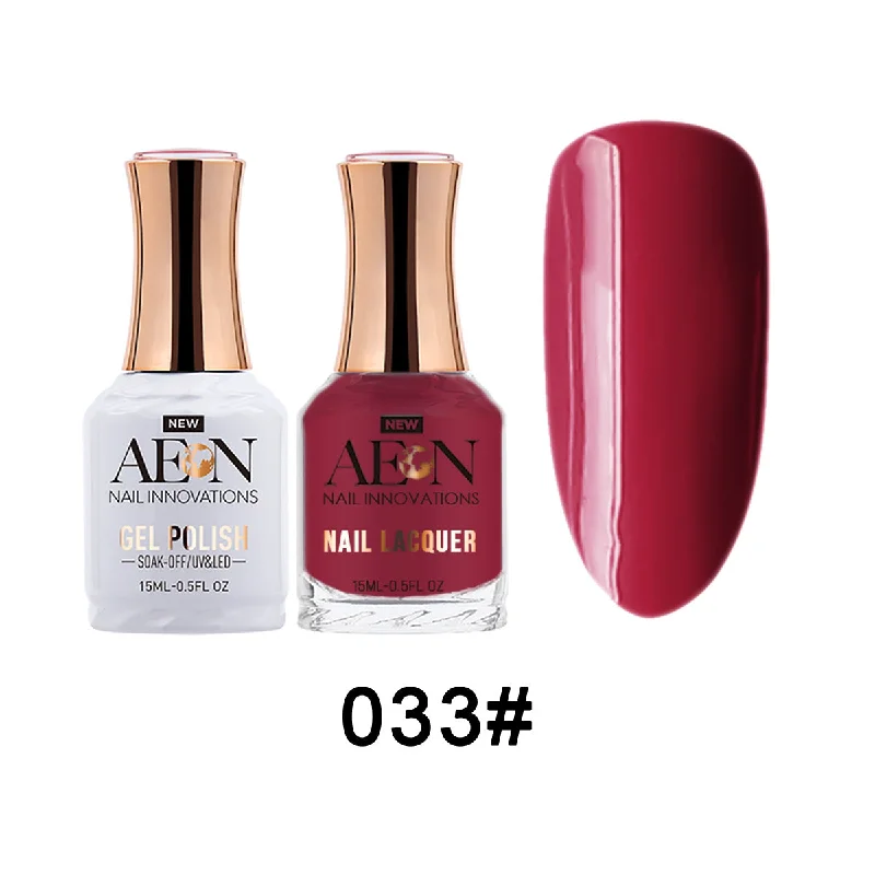 nail polish quest crest-Aeon Gel & Lacquer - Redlight Redlight  - #33A