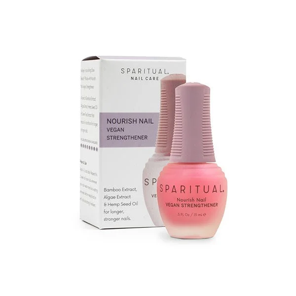 nail polish suede scarf-SpaRitual Nourish Nail Vegan Nail Strengthener 15ML