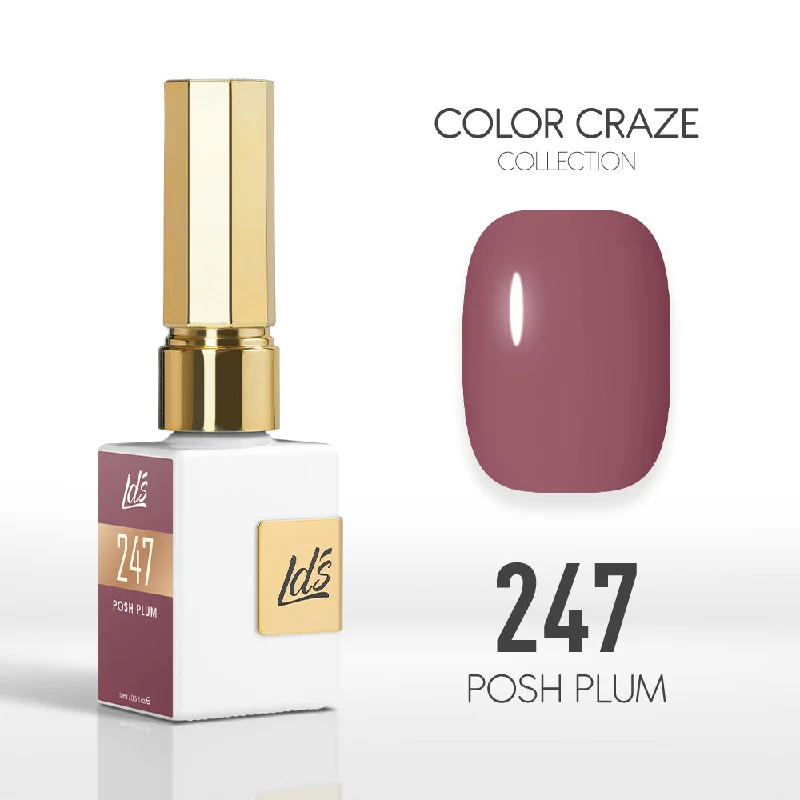 nail polish stain shadow-LDS Color Craze Gel Nail Polish - 247 Posh Plum - 0.5oz