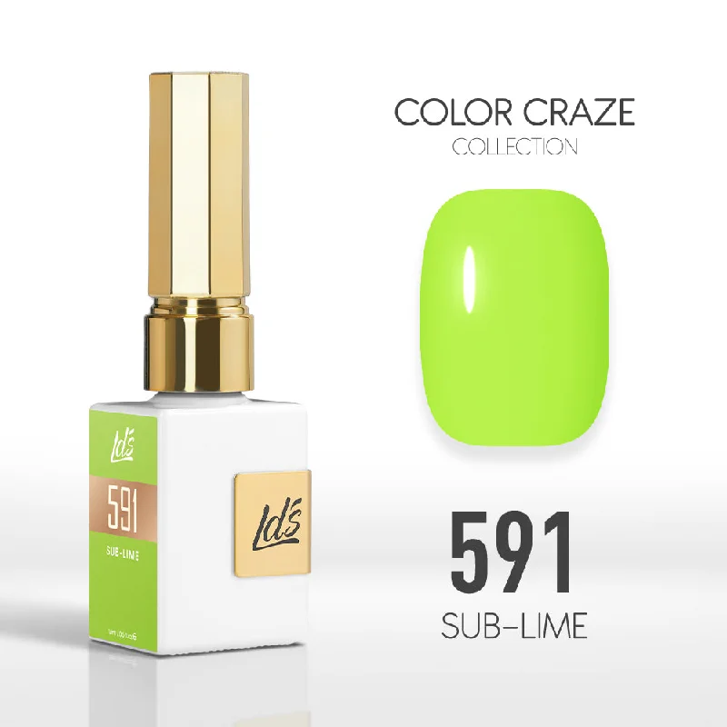 nail polish screen dye-LDS Color Craze Gel Nail Polish -  591 Sub-Lime - 0.5oz