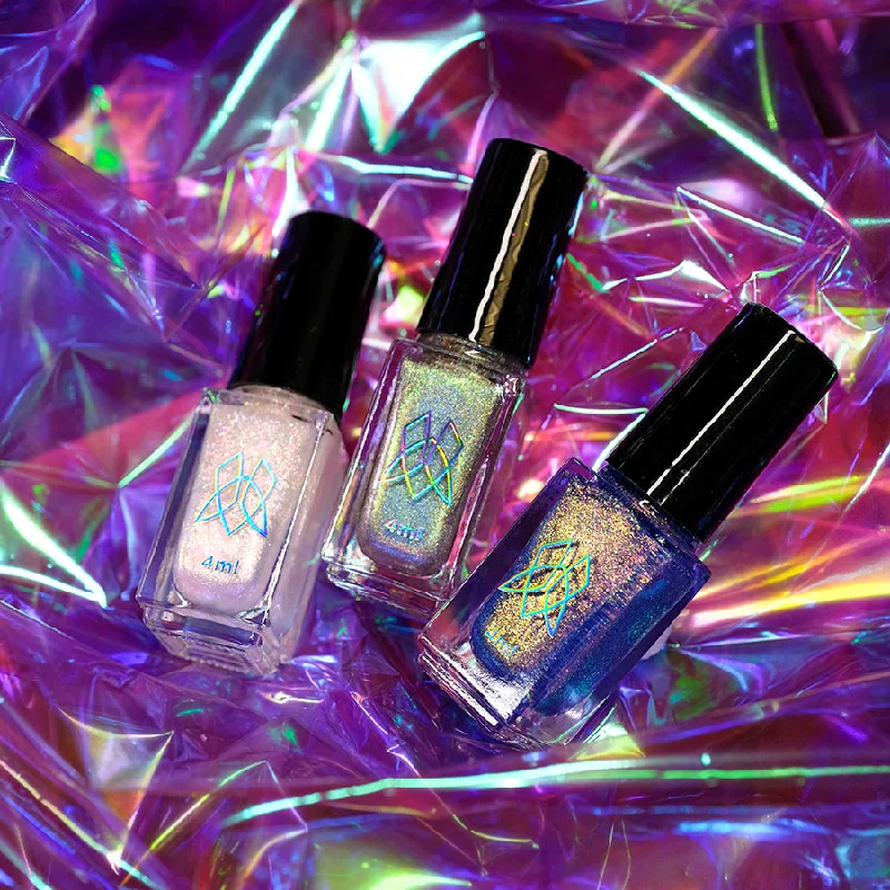 nail polish lodge keg-Light Scatters Mini Nail Lacquer Trio | @badtothebrow Collaboration