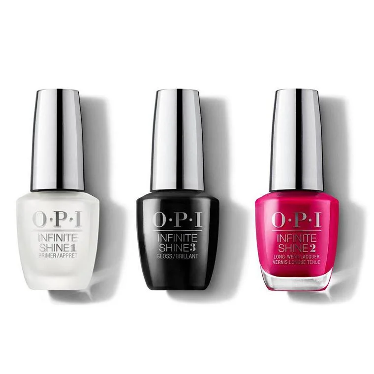 nail polish mantle stripe-OPI - Infinite Shine Combo - Base, Top & Madam President - #ISLW62