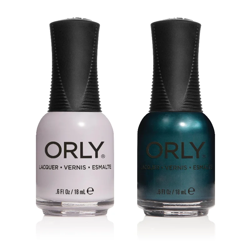 nail polish check dusk-Orly - Nail Lacquer Combo - Free Fall & Air Of Mystique