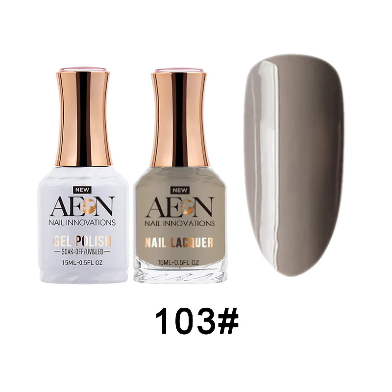 nail polish tunnel diary-Aeon Gel & Lacquer - Frozen Cappuccino  - #103