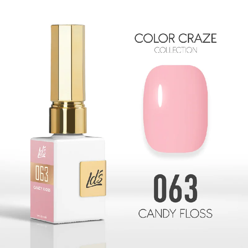 nail polish light yard-LDS Color Craze Gel Nail Polish - 063 Candy Floss - 0.5oz