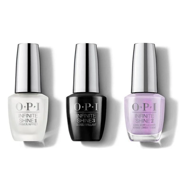 nail polish globe scarf-OPI - Infinite Shine Combo - Base, Top & Glisten Carefully! - #ISLE96