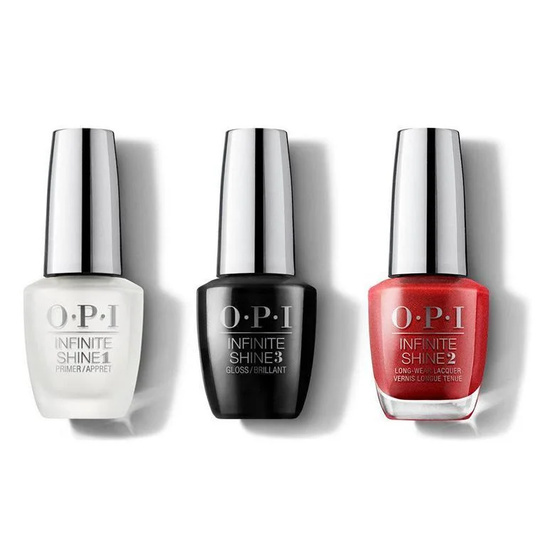 nail polish ink tassel-OPI - Infinite Shine Combo - Base, Top & Hong Kong Sunrise - #ISLI08