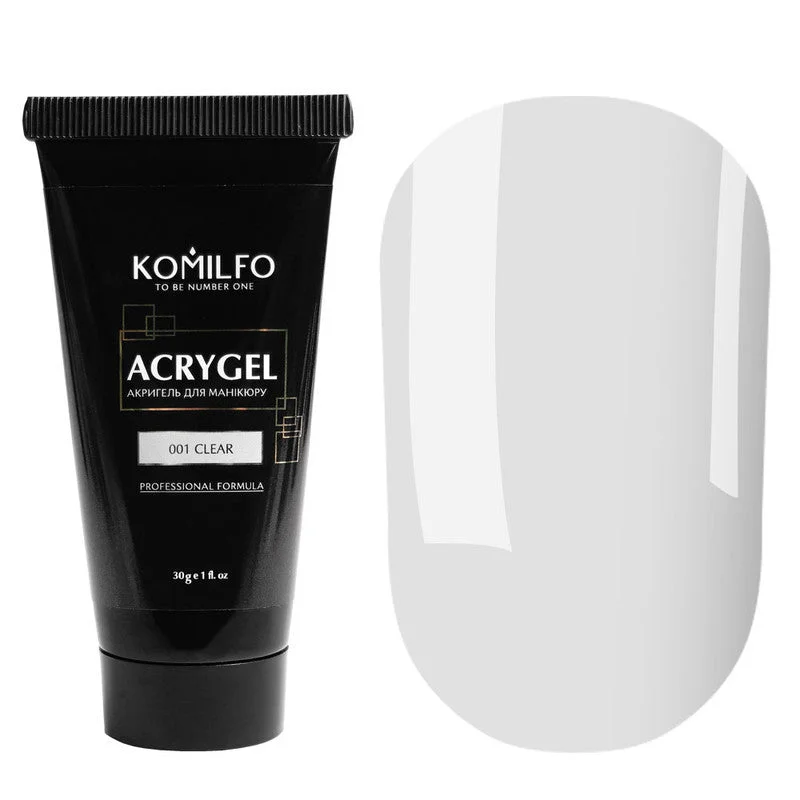 nail repair for nail maintenance-Komilfo AcryGel 001 Clear