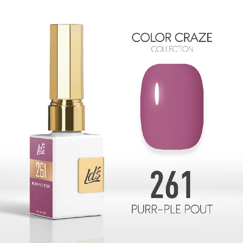 nail polish breeze fire-LDS Color Craze Gel Nail Polish - 261 Purr-ple Pout - 0.5oz