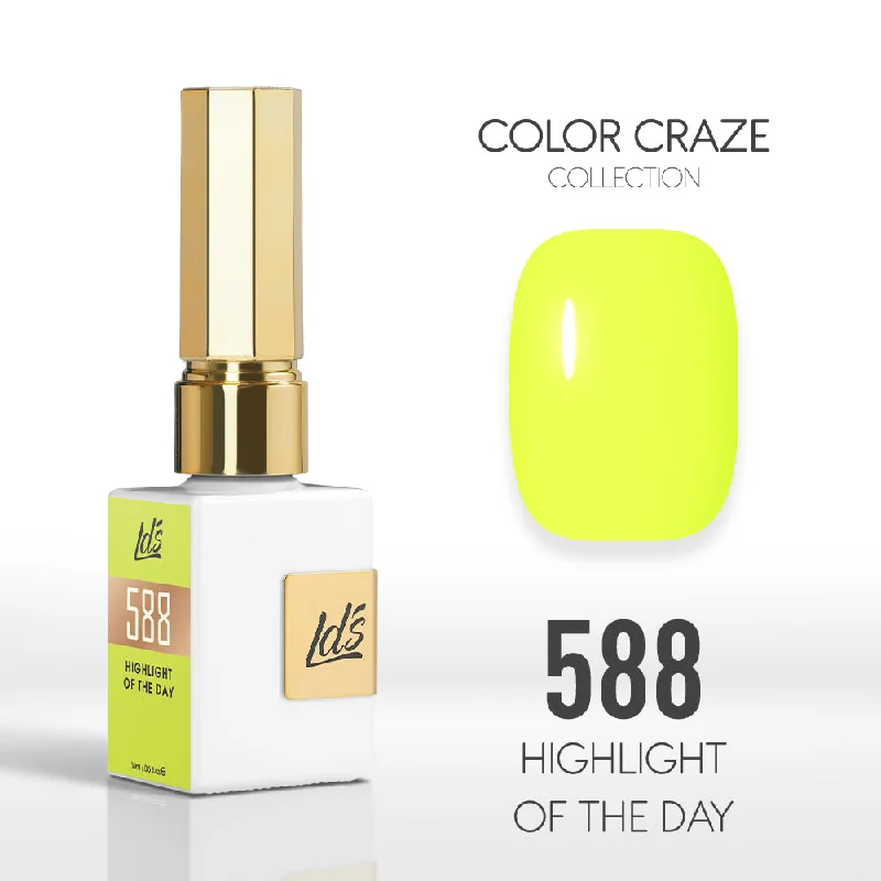 nail polish drape tone-LDS Color Craze Gel Nail Polish -  588 Highlight of the Day - 0.5oz