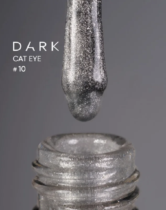 nail repair with top coat-Dark Cat eye 10 Gel Polish