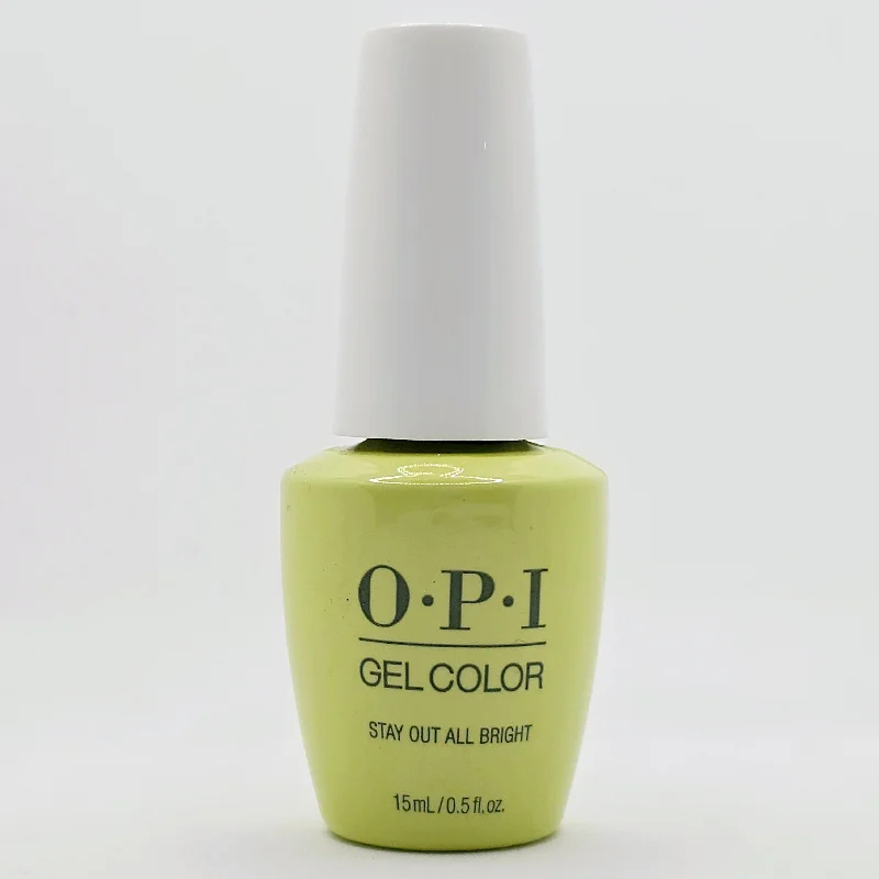 nail repair for nail beauty-OPI GEL COLOR - GC P008 STAY OUT ALL BRIGHT