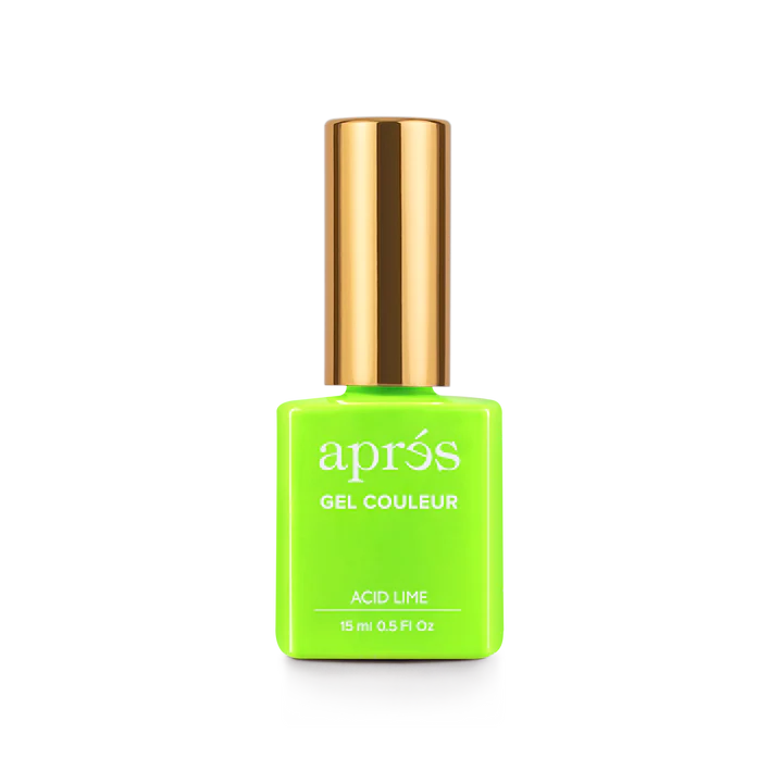 nail polish mantel key-APRES - J18 Acid Lime Gel Couleur