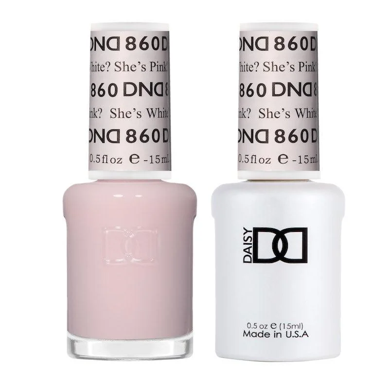 nail polish quest crest-Dnd Gel 860 She’S White? She’S Pink?