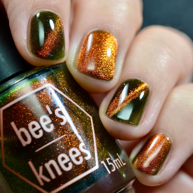 nail polish pillar paper-*PRE-ORDER* Bee's Knees Lacquer - I Choose the Bear (Magnetic)