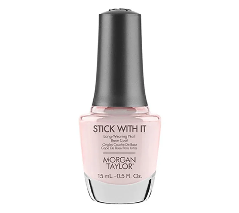 nail polish linen cloak-Morgan Taylor Stick With It - Long Wearing Nail Base Coat