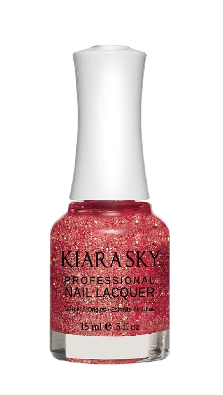 nail polish waterfall peach-Kiara Sky Nail Lacquer - N427 Rage The Night Away