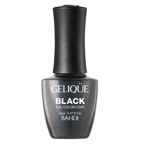 nail polish ribbon postcard-Gelique - GP947 Prism Black