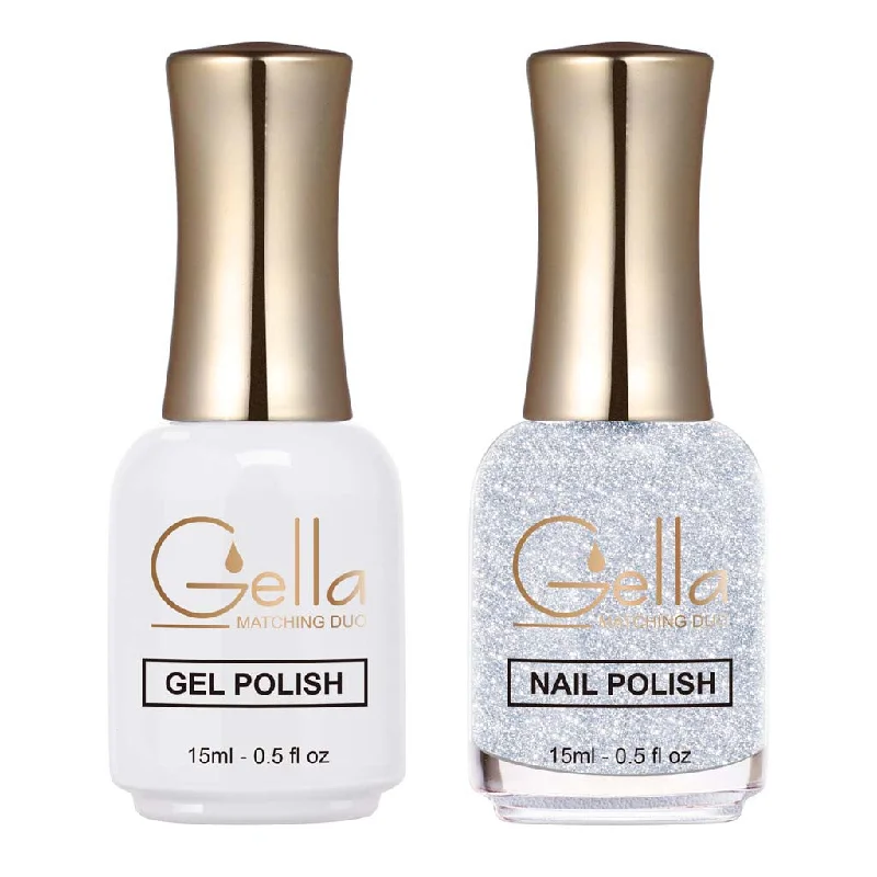 nail polish wick hue-Reflective Matching Duo - GN145 Silver Sparkle