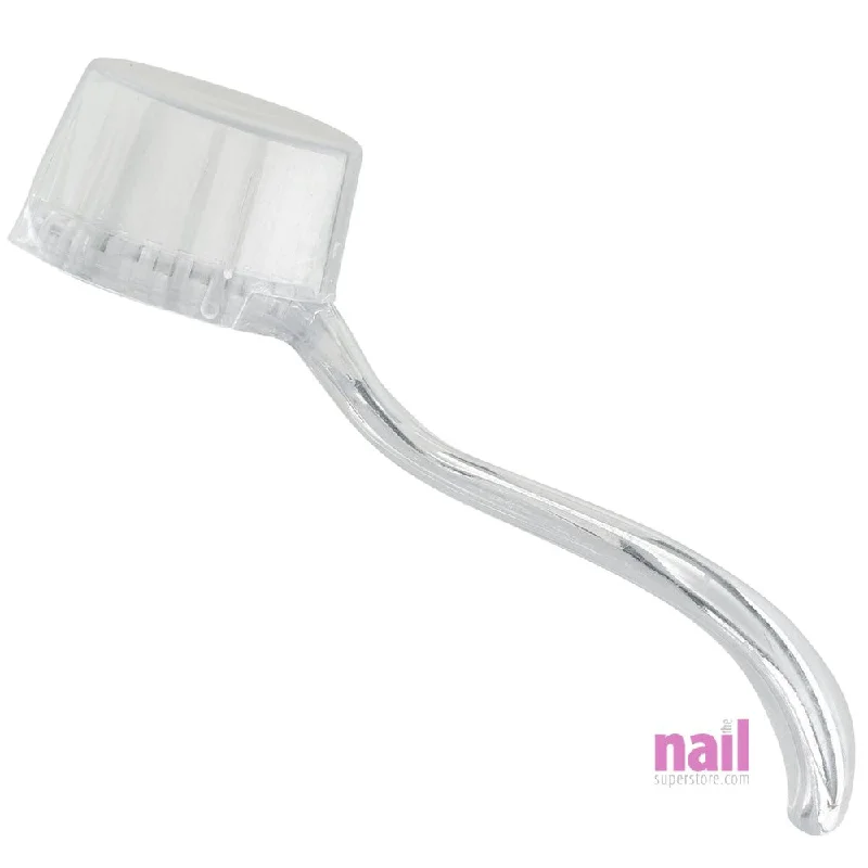 nail repair with nail conditioner gel-Round Manicure Brush | Scrub, Clean Finger Nails & Toes - Clear - Each