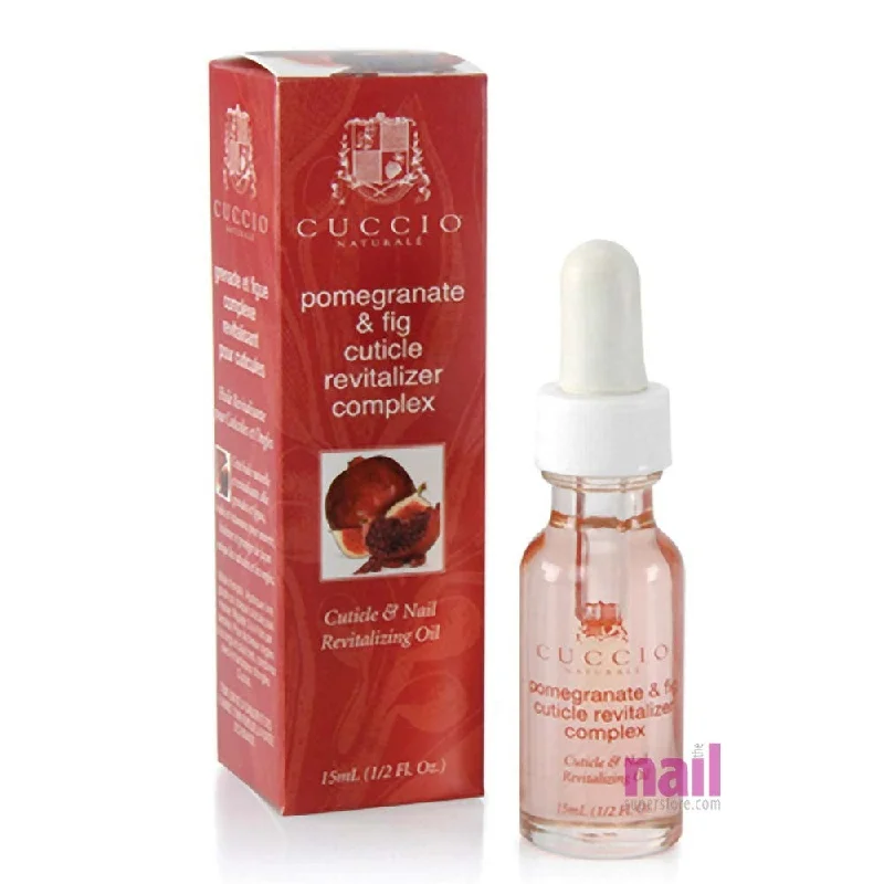 nail repair for jagged edges-Cuccio Cuticle Oil | Pomegranate Scent - 0.5 oz