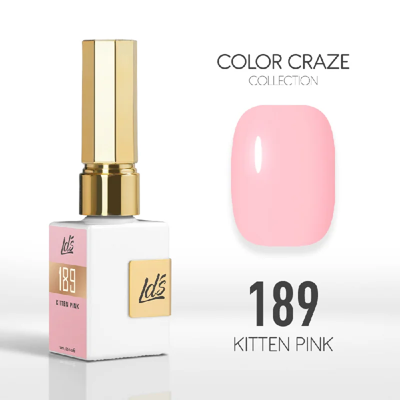 nail polish creek frame-LDS Color Craze Gel Nail Polish - 189 Kitten Pink - 0.5oz