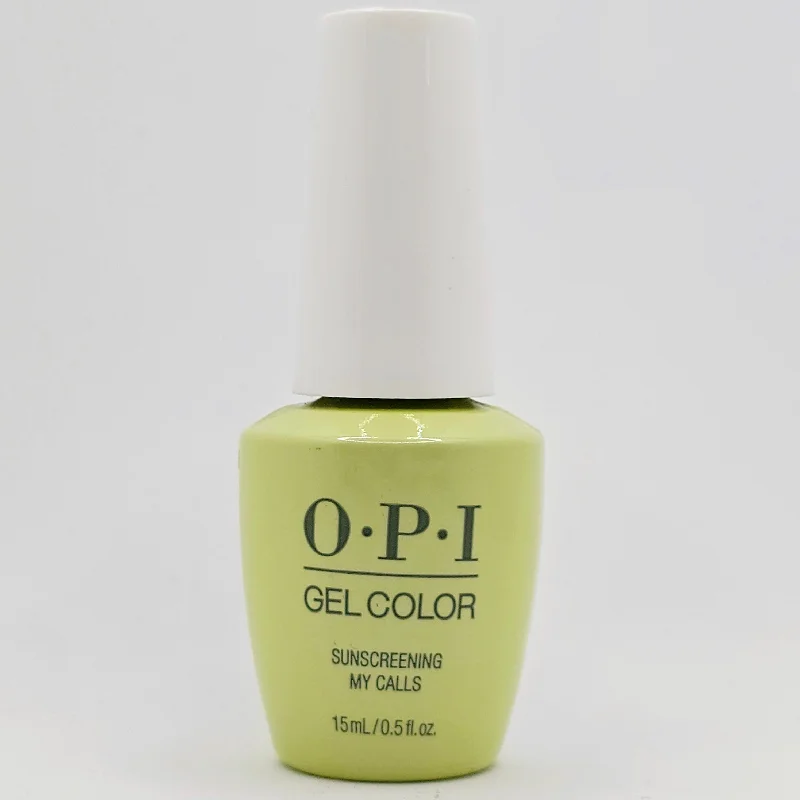 nail repair for brittle nails-OPI GEL COLOR-   GC P003 SUNSCREENING MY CALLS