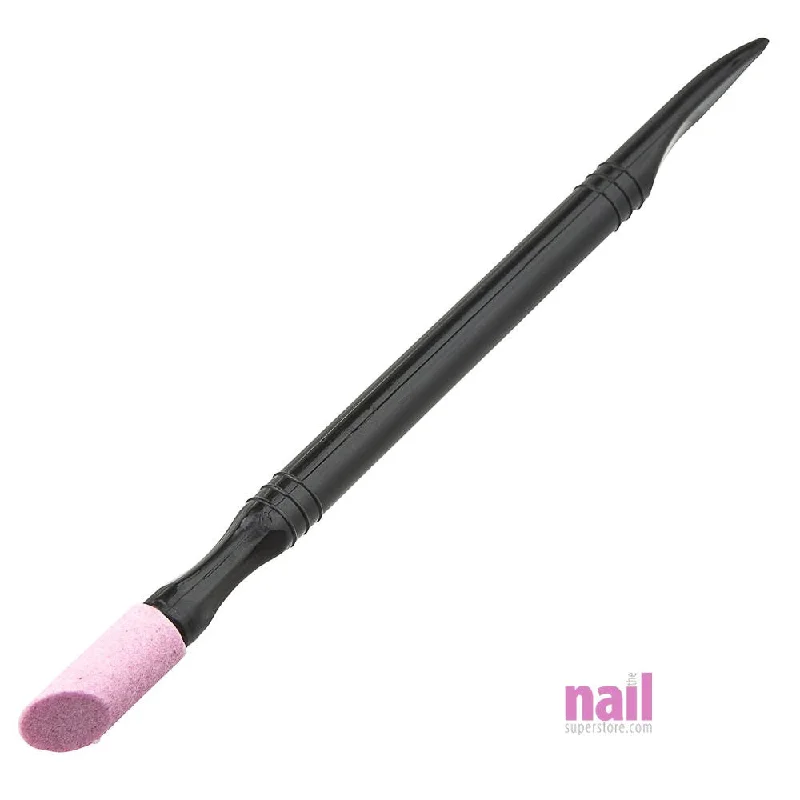 nail repair for nail durability-Quartz Stone Cuticle Pusher | Grinds Dead Skin & Cuticle Safely & Quickly - Each