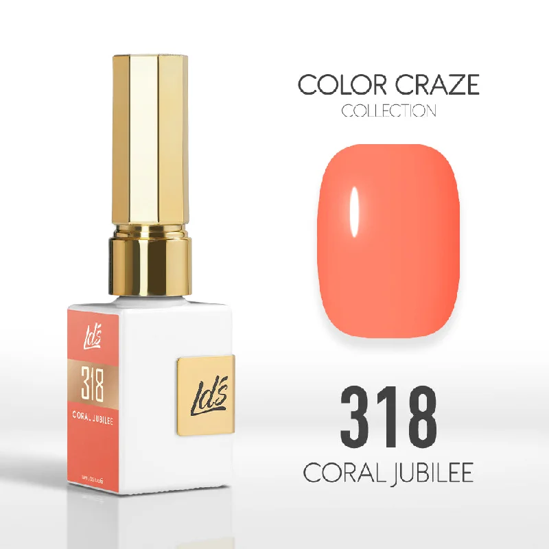 nail polish trunk sand-LDS Color Craze Gel Nail Polish - 318 Coral Jubilee - 0.5oz