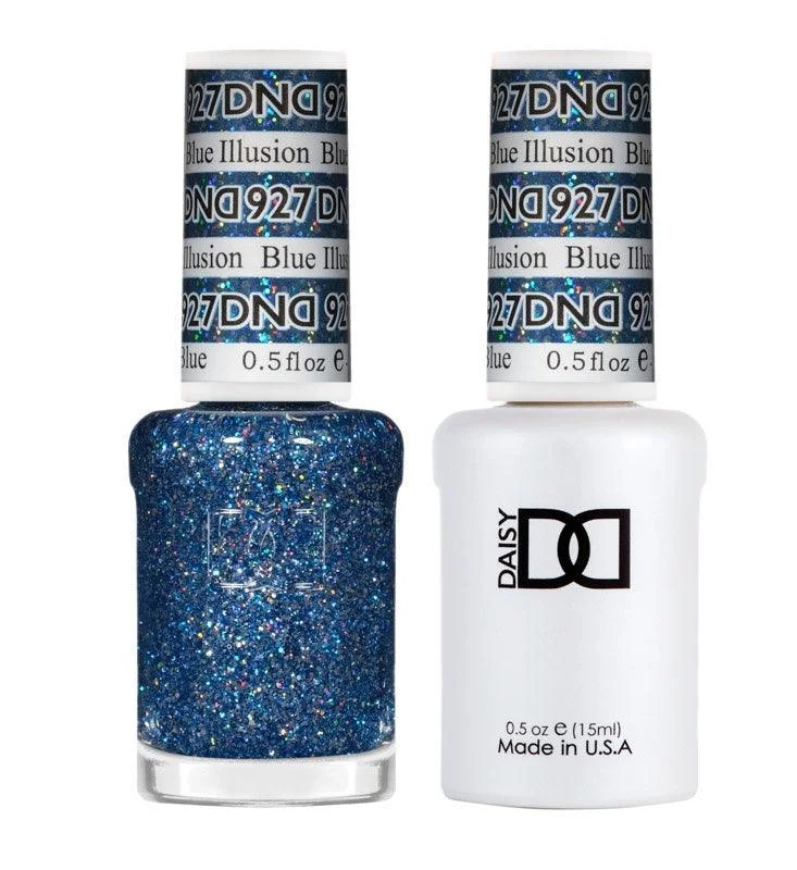 nail polish drawbridge legend-DND GEL 927 BLUE ILLUSION