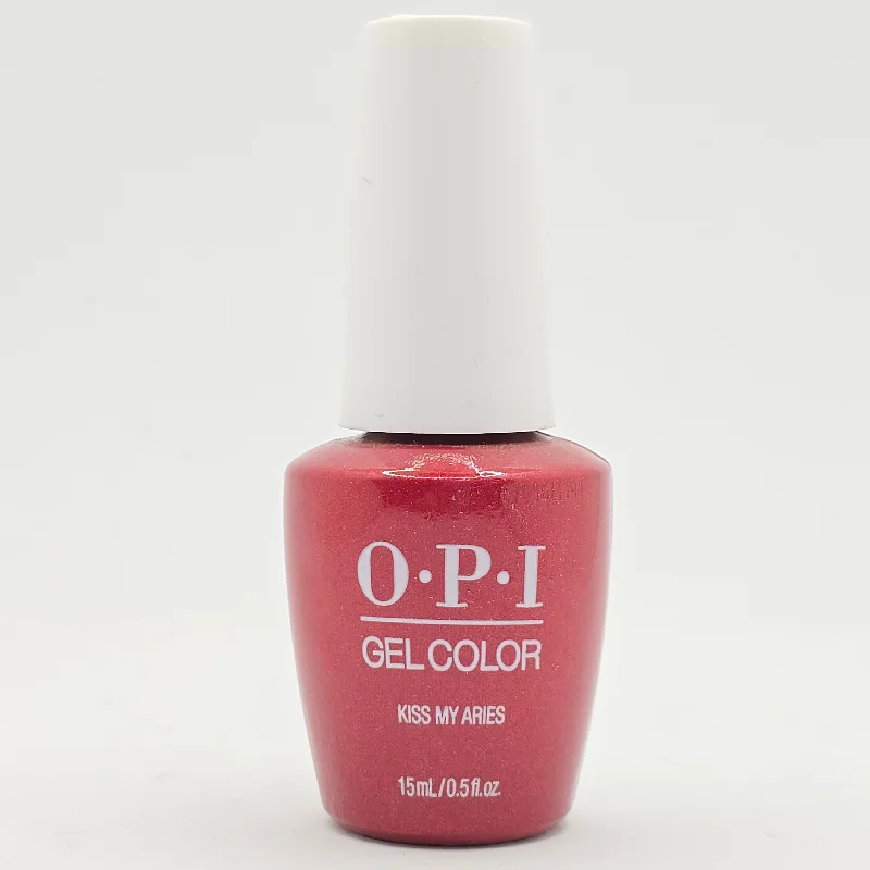 nail repair with polygel-OPI GC H025 - Kiss My Aries