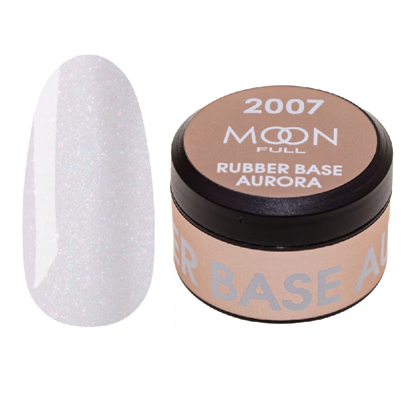 nail polish trunk sand-Moon Full Aurora Rubber Base Gel Nail Polish 0.27 oz 2007