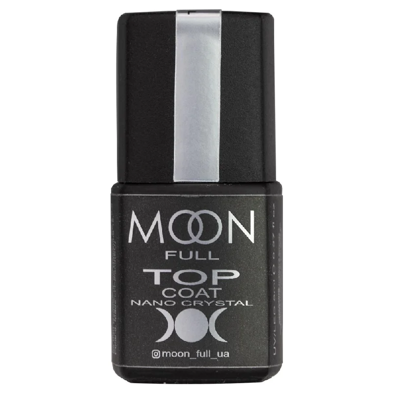 nail polish tub channel-Moon Full Nano Crystal TOP COAT Scratch Resistant Gel Nail Polish 0.27 oz