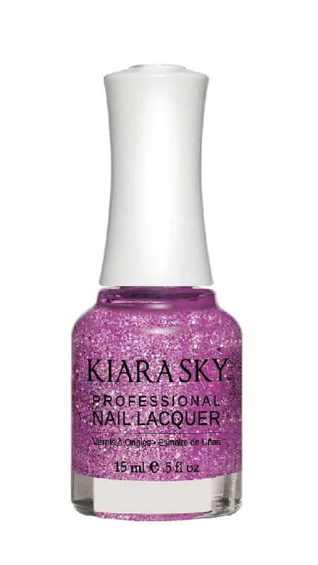 nail polish shot candelabra-Kiara Sky Nail Lacquer - N430 Purple Spark